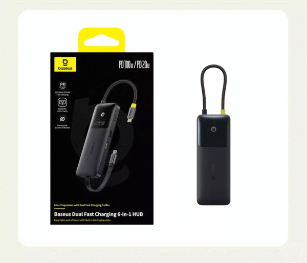 Hub USB C 6 em 1 Carregamento Duplo - Imagem 5