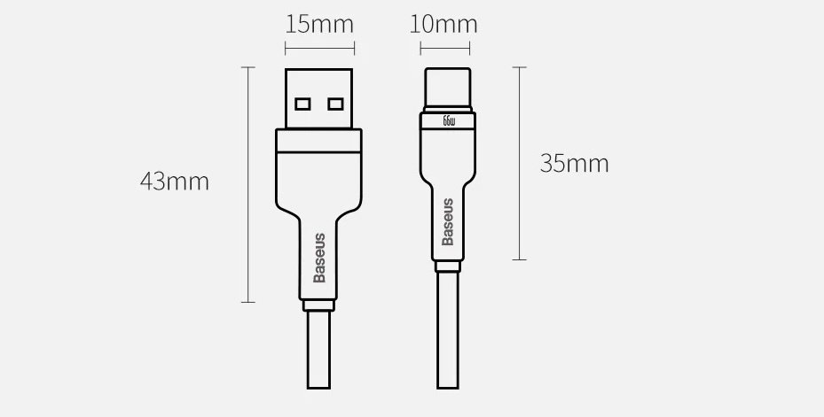 Cabo USB C 66W Metal Cafule - Imagem 3