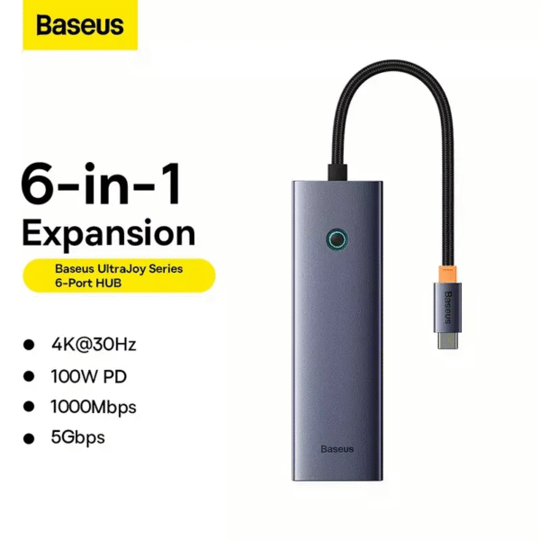 Hub USB C 6 em 1 UltraJoy - Imagem 8