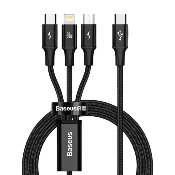 Cabo USB 3 em 1 20W PD 1,5m - Imagem 3