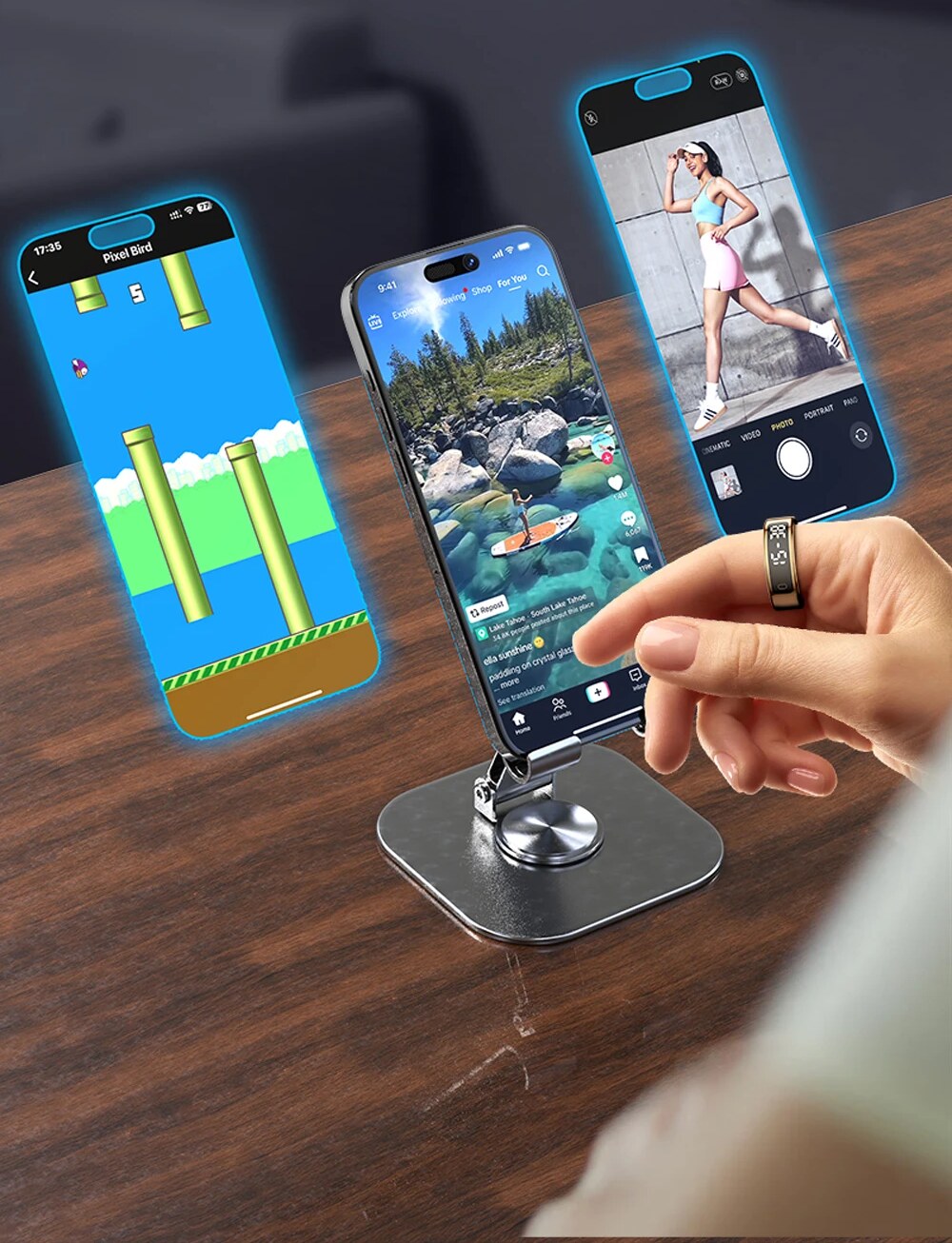 Controle por Gestos – Anel Inteligente COLMI R12 com Display