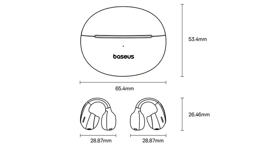 Fone de Ouvido Bluetooth Baseus Bowie MC1 Pro Orelha Aberta - Imagem 2