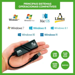 Adaptador Ethernet Usb 3.0 Goojodoq