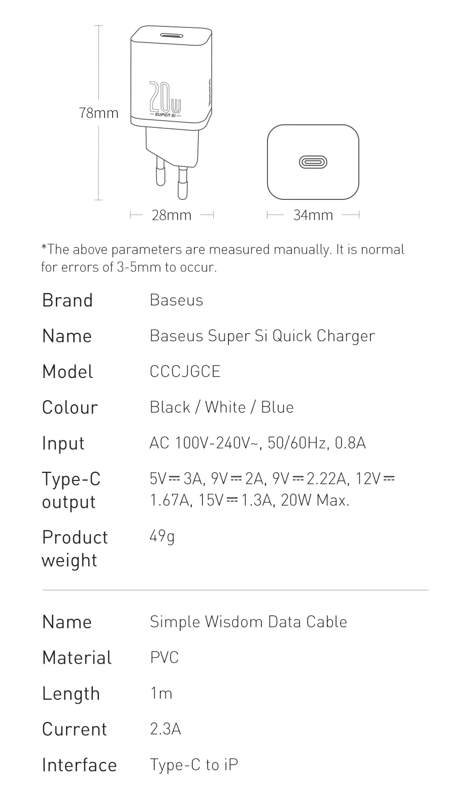 Kit Carregador 20W Tipo C com Cabo para iPhone - Imagem 21