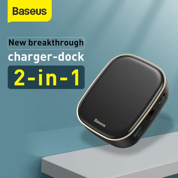 Hub USB C Adaptador Multifuncional 6 em 1 Carregador AC - Imagem 2