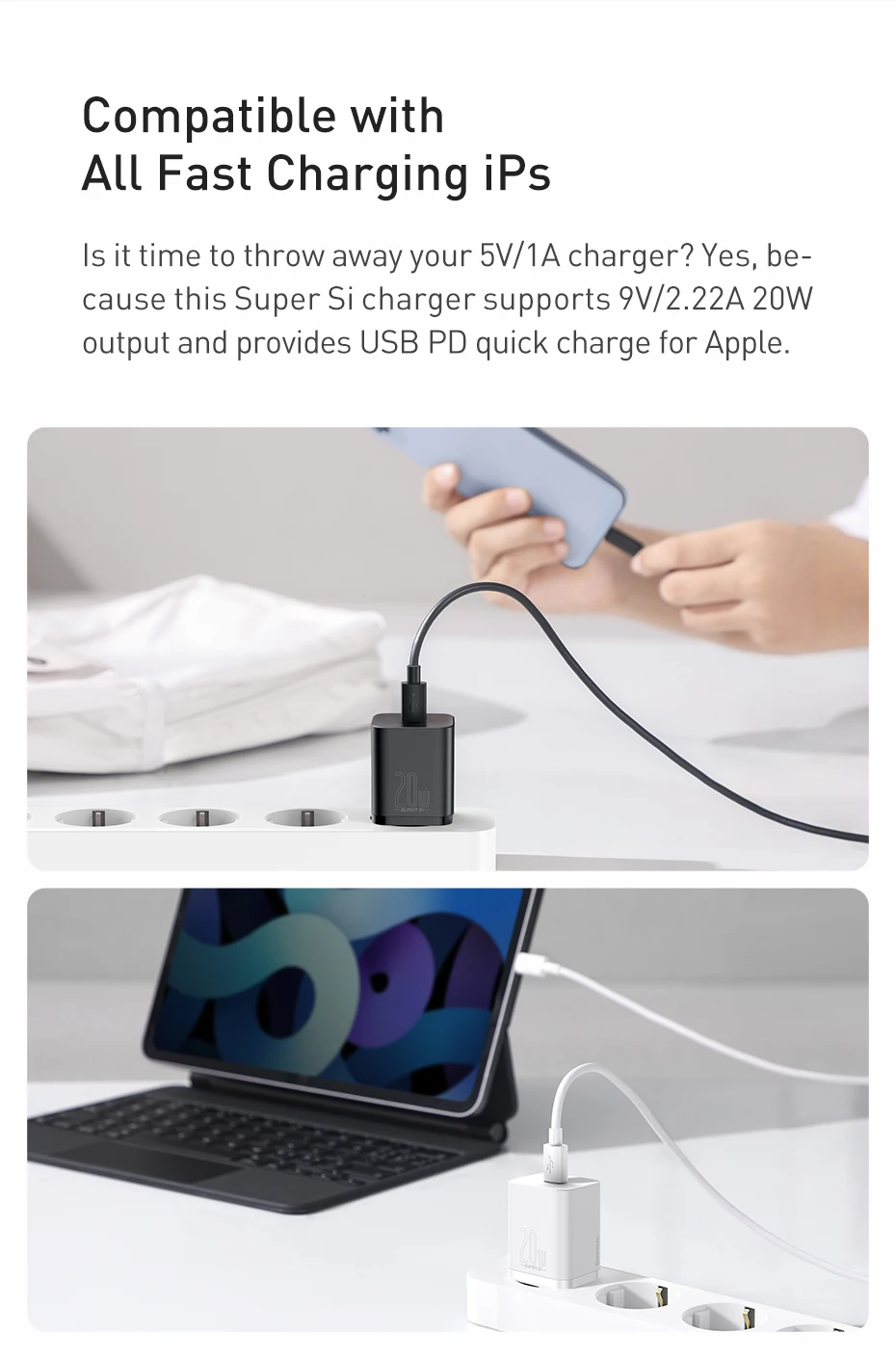 Kit Carregador 20W Tipo C com Cabo para iPhone - Imagem 14