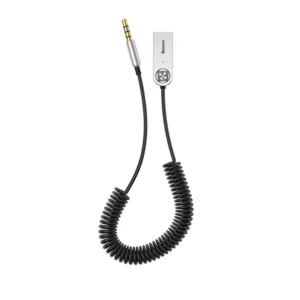 Receptor Transmissor Áudio Bluetooth Sem Fio Saída Baseus P2 - Preto