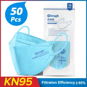Máscara Facial FFP2 elough KN95 - 50 unidades-azul-Adulto