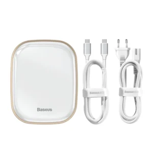 Hub USB C Adaptador Multifuncional 6 em 1 Carregador AC - UE Branco