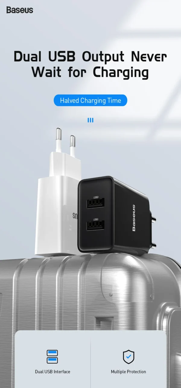 Carregador Duplo USB 2.1A 10.5W - Imagem 7