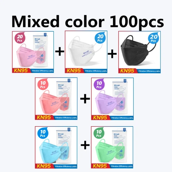 100 unidades - Cores misturadas