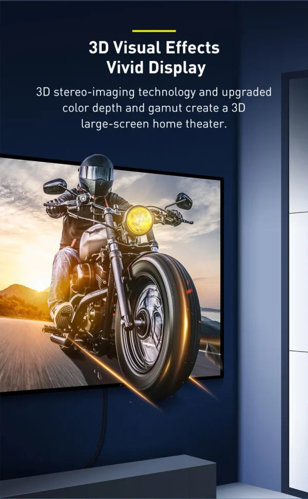 Cabo HDMI 2.1 8K 60Hz 48Gbps - Imagem 2