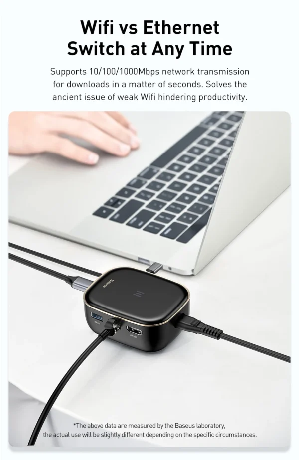 Hub USB C Adaptador Multifuncional 6 em 1 Carregador AC - Imagem 18