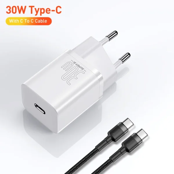 Branco USB C - Com Cabo C