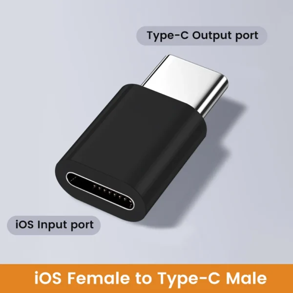 Preto - Lightning para USB C