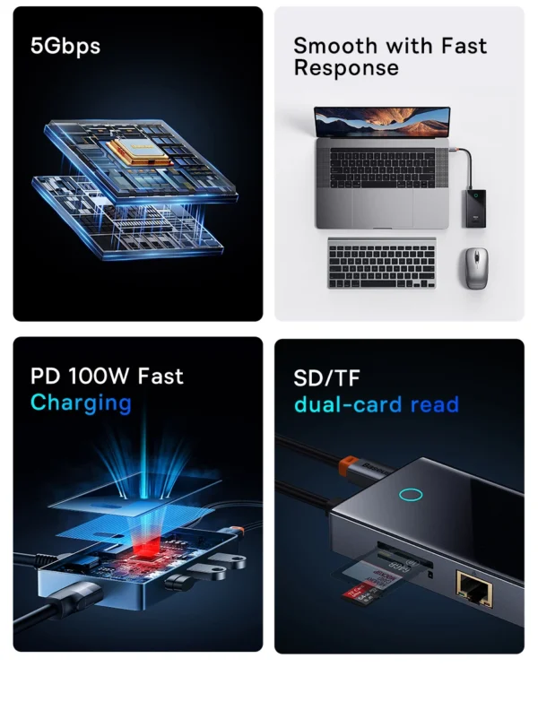 Hub Adaptador USB C 8 em 1 Pioneer Joy - Imagem 9