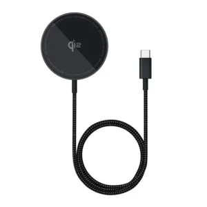 Carregador Magnético Sem Fio Simple Mini4 Qi2 15W - Preto