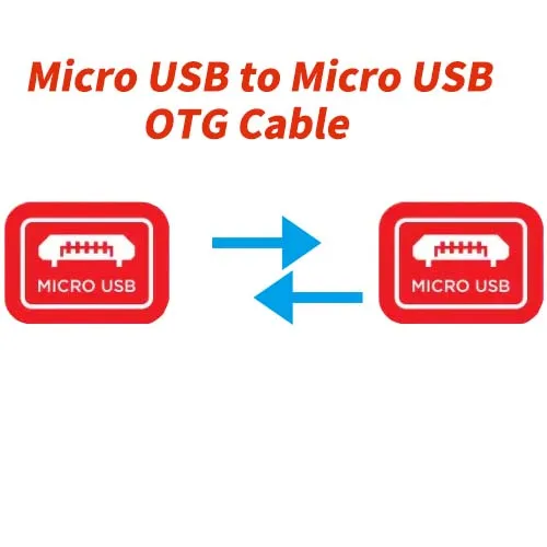 Cabo Micro USB OTG 5 Pinos HDmatters - Cinza