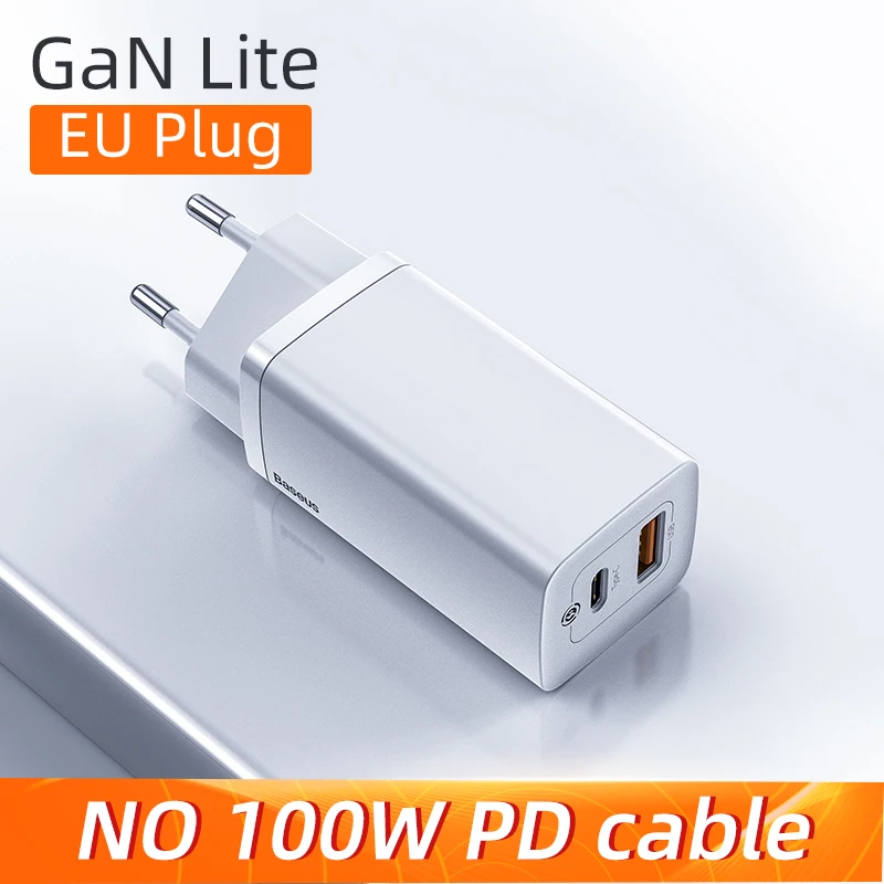 Carregador Baseus 65W GaN2 Porta Dupla USB Tipo C - Imagem 32