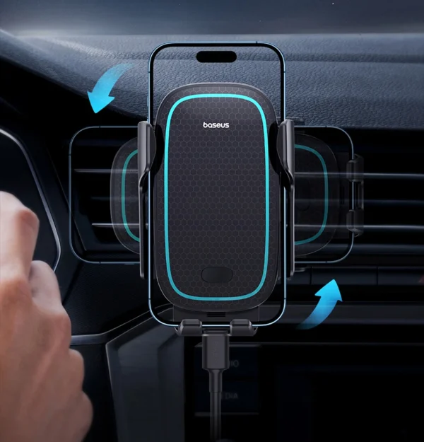Suporte Veicular Elétrico com Carregamento Sem Fio 15W - Imagem 15