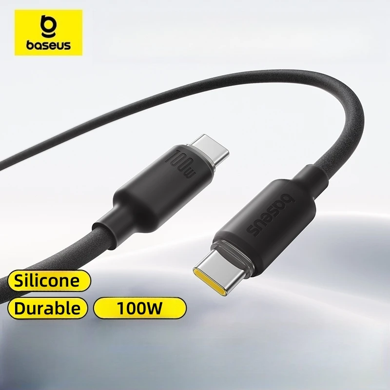 Cabo USB C 100W Silicone Espumado