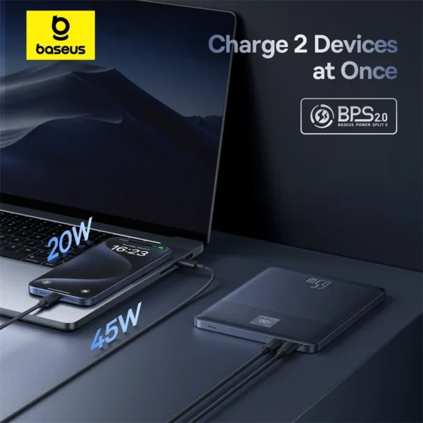 Power Bank 65W 12000mAh Ultra Fino Blade 2 - Imagem 6