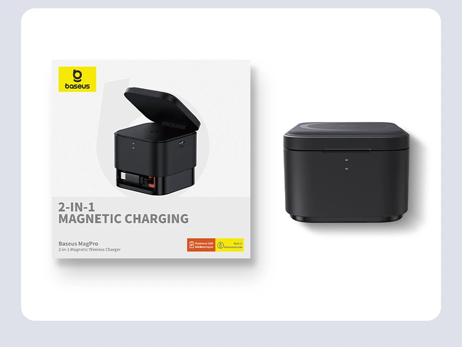 Carregador Magnético Sem Fio 2 em 1 MagPro - Imagem 27