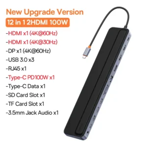 Hub USB C Baseus 11/12 em 1 EliteJoy Ger2 - 12 em 1
