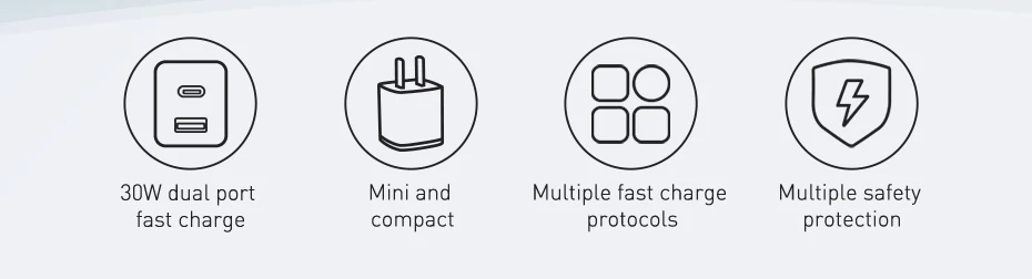 Kit Carregador 30W PD USB Tipo C + Cabo - Imagem 8