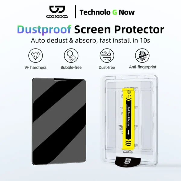 Película Goojodoq com Proteção Contra Poeira para iPad