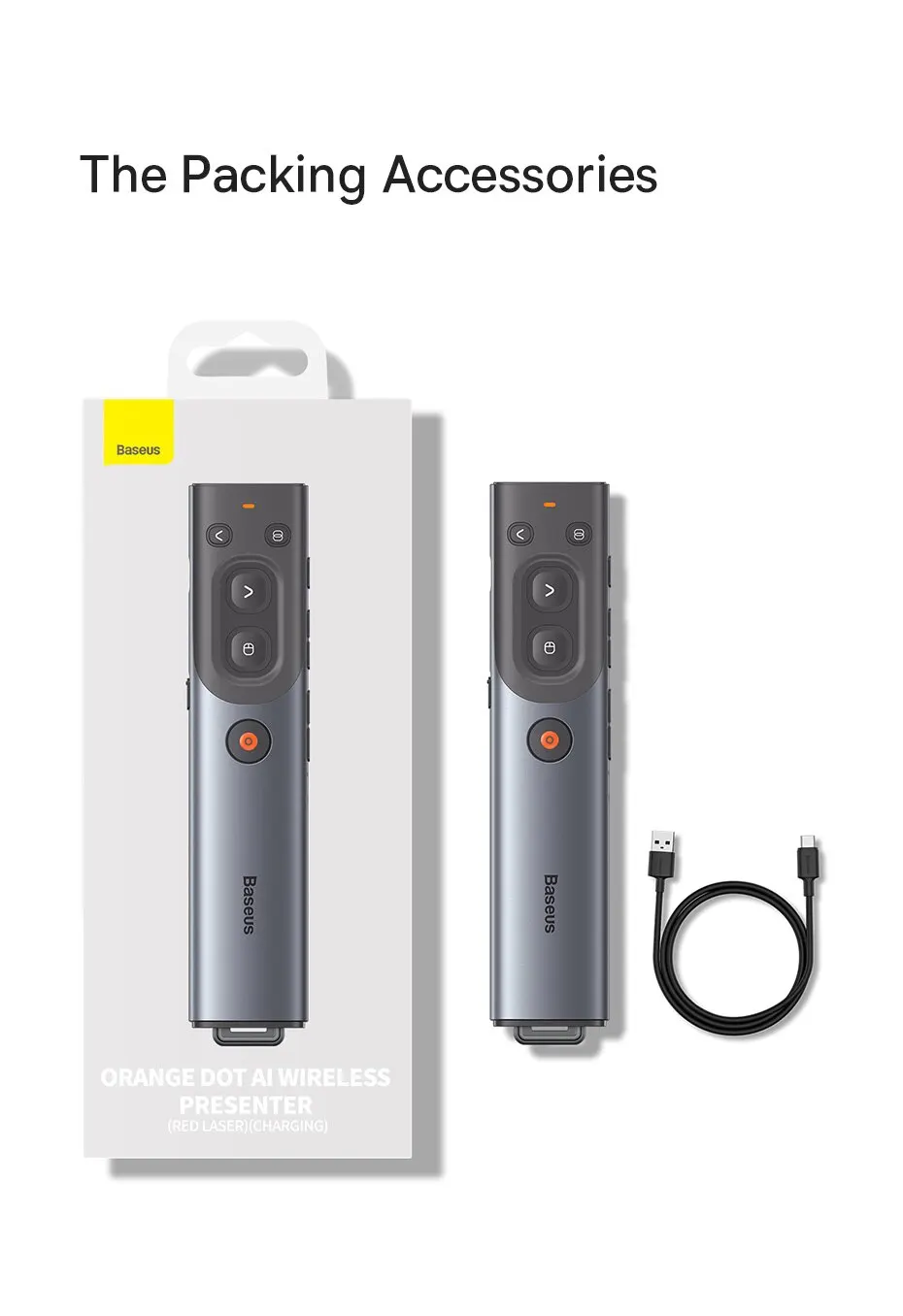 Apresentador Sem Fio com Controle Remoto e Laser - Imagem 24