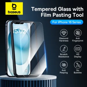 Película de Alta Definição para iPhone X/11/12/13/14 2 Pçs