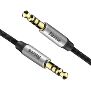 Cabo Auxiliar para Baseus MP3 Player 3,5mm P2 P2 - Preto
