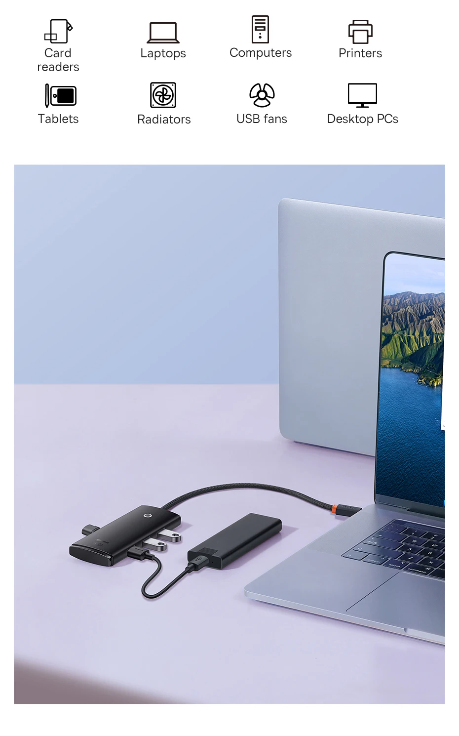 HUB USB Lite 4 em 1 USB 3.0 - Imagem 9