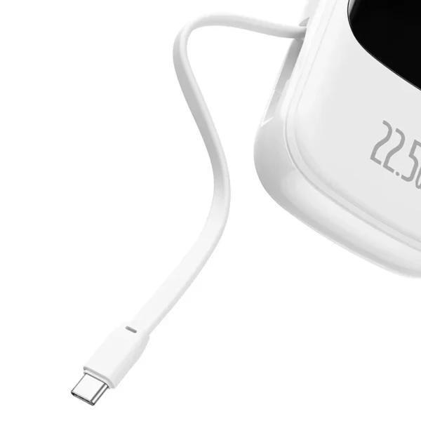 Branco com Cabo USB C 22.5W