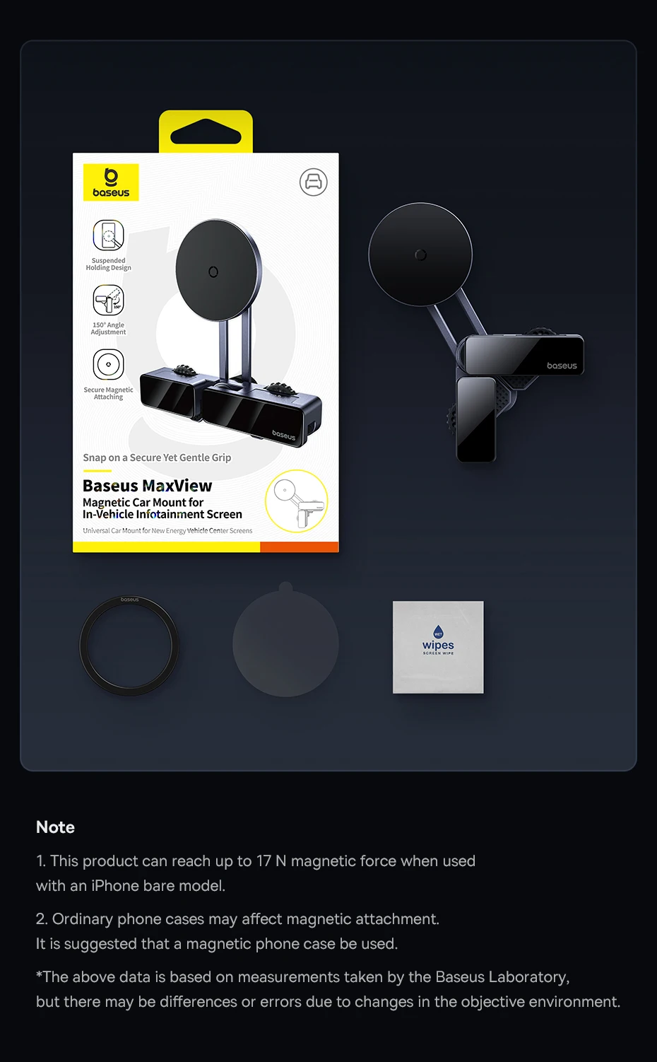 Suporte Magnético Veicular MaxView para Multimídia - Imagem 2