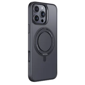 Capa Magnética Baseus com Suporte para iPhone 16 - Preto