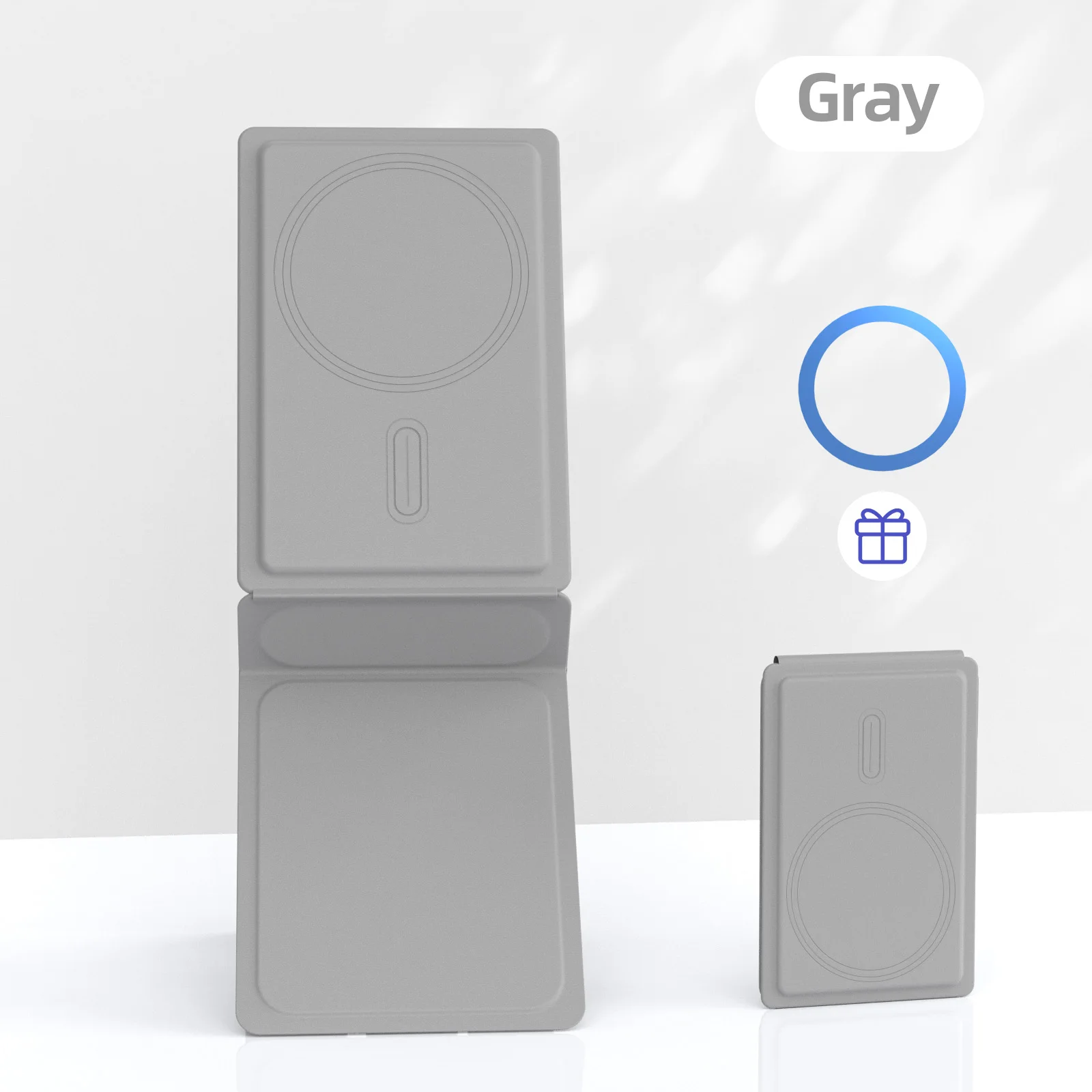 Suporte Magnético GOOJODOQ Ultra Fino para Smartphone - CINZA