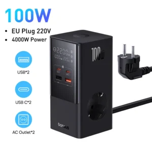 Estação de Carregamento 100W PowerCombo 6 em 1 - 220V