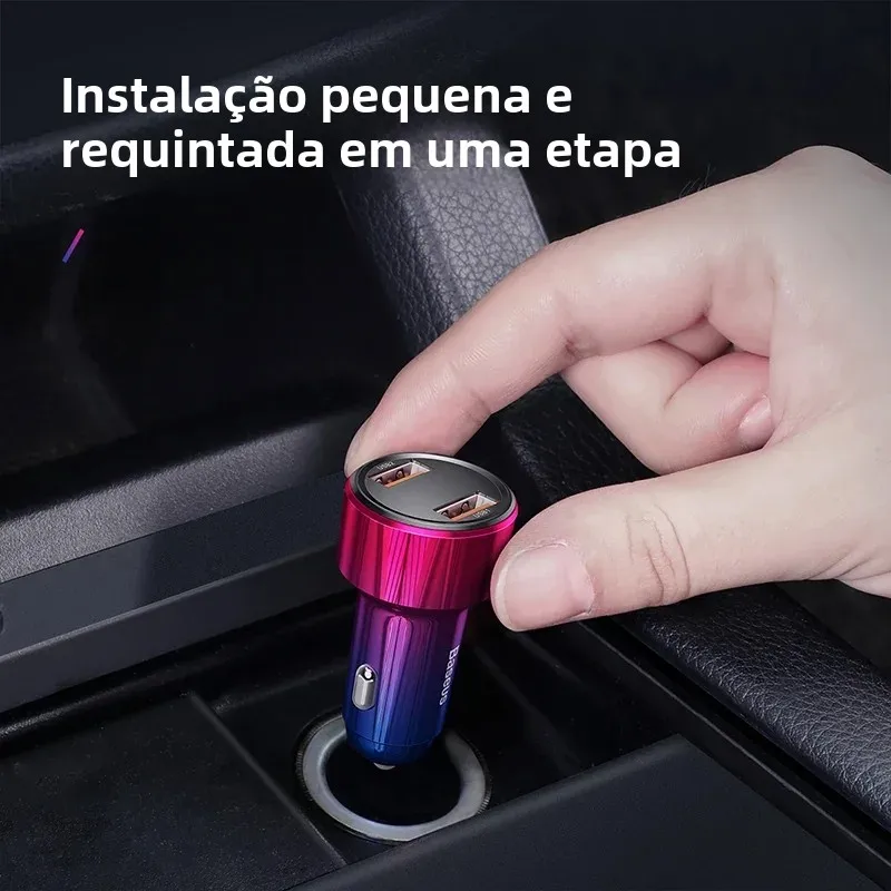 Carregador Veicular 45W QC4.0 Carregamento Rápido - Imagem 6