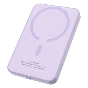 Power Bank Magnético Baseus 20W 5000mAh - Roxo