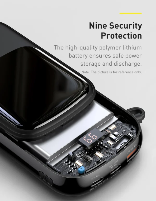 Power Bank 22.5W Qpow com Display e Cabo - Imagem 17