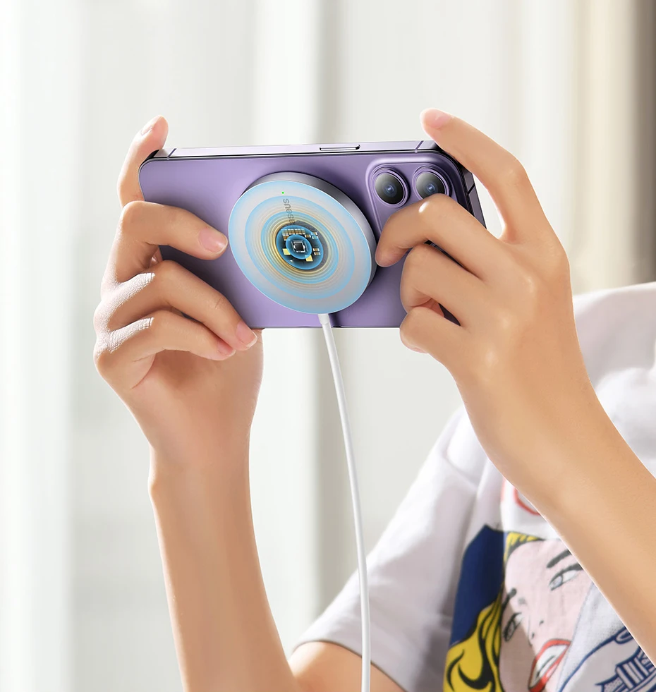 Carregador Magnético Sem Fio Mini3 15W - Imagem 17