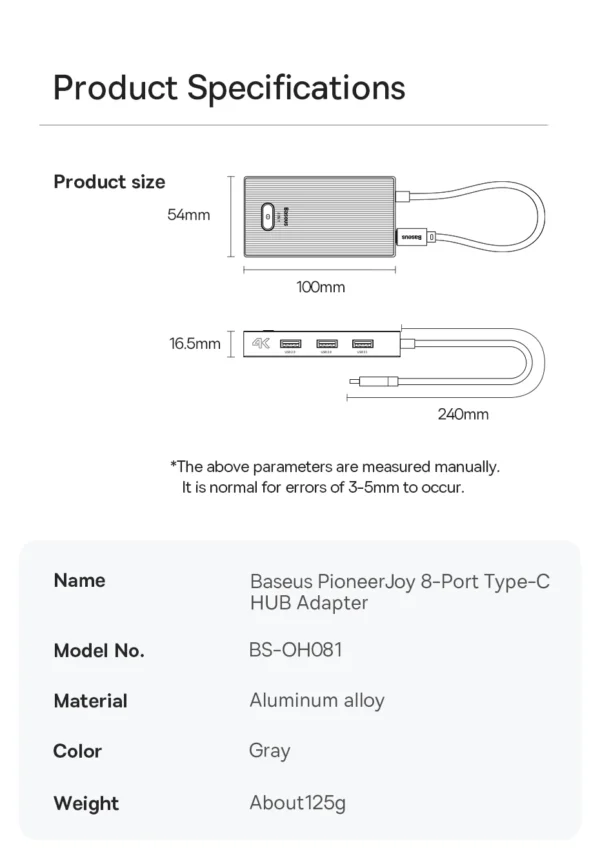 Hub Adaptador USB C 8 em 1 Pioneer Joy - Imagem 23