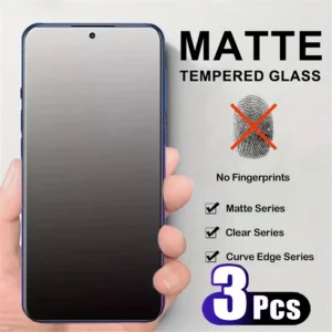 Película de Vidro Temperado Fosco para Smartphone Xiaomi 3Pçs