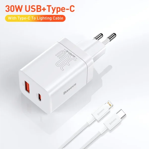 Preto USB C - Com Cabo C para iPhone