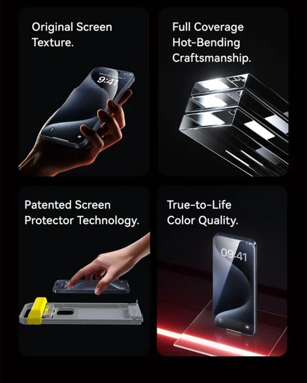Película Protetora 3D Curvo Corning para iPhone 15 e 16 - Imagem 9