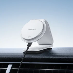 Suporte Magnético C02 Mega Primetrip com Carregador 15W - Branco