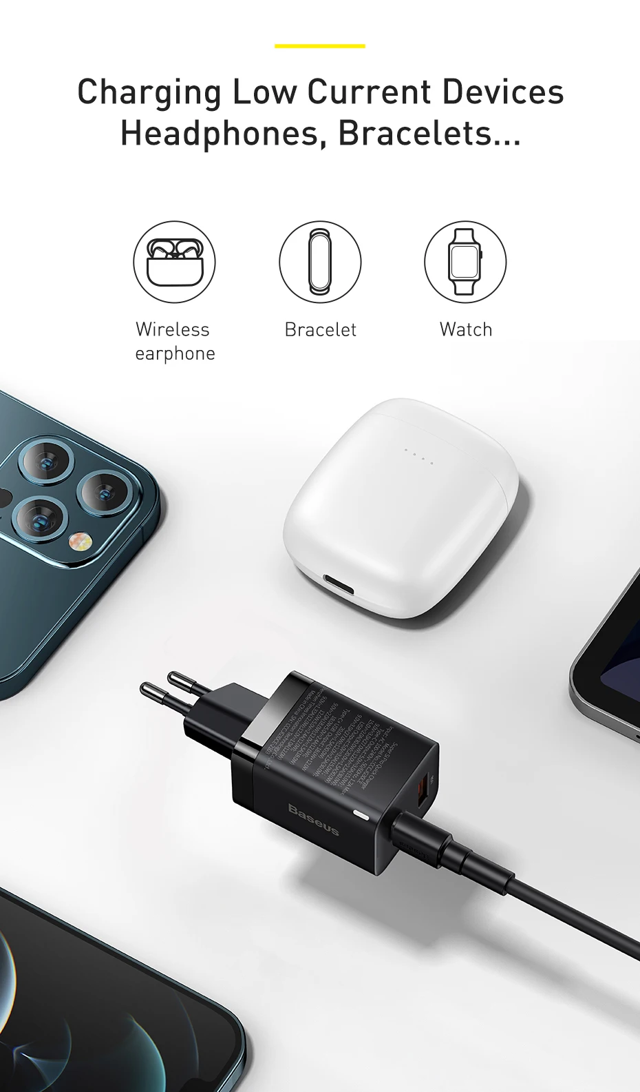 Kit Carregador 30W PD USB Tipo C + Cabo - Imagem 20