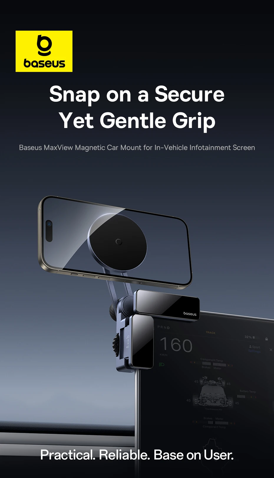 Suporte Magnético Veicular MaxView para Multimídia - Imagem 9